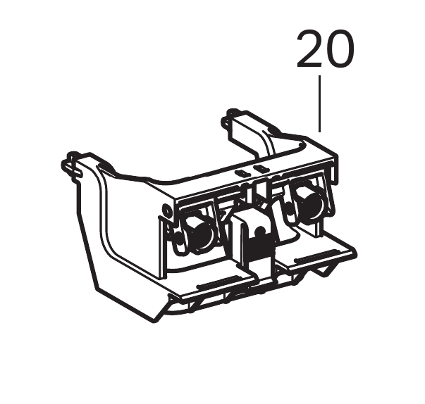 Код в каталоге Geberit: 241.829.00.1 — Flush actuator gear box.