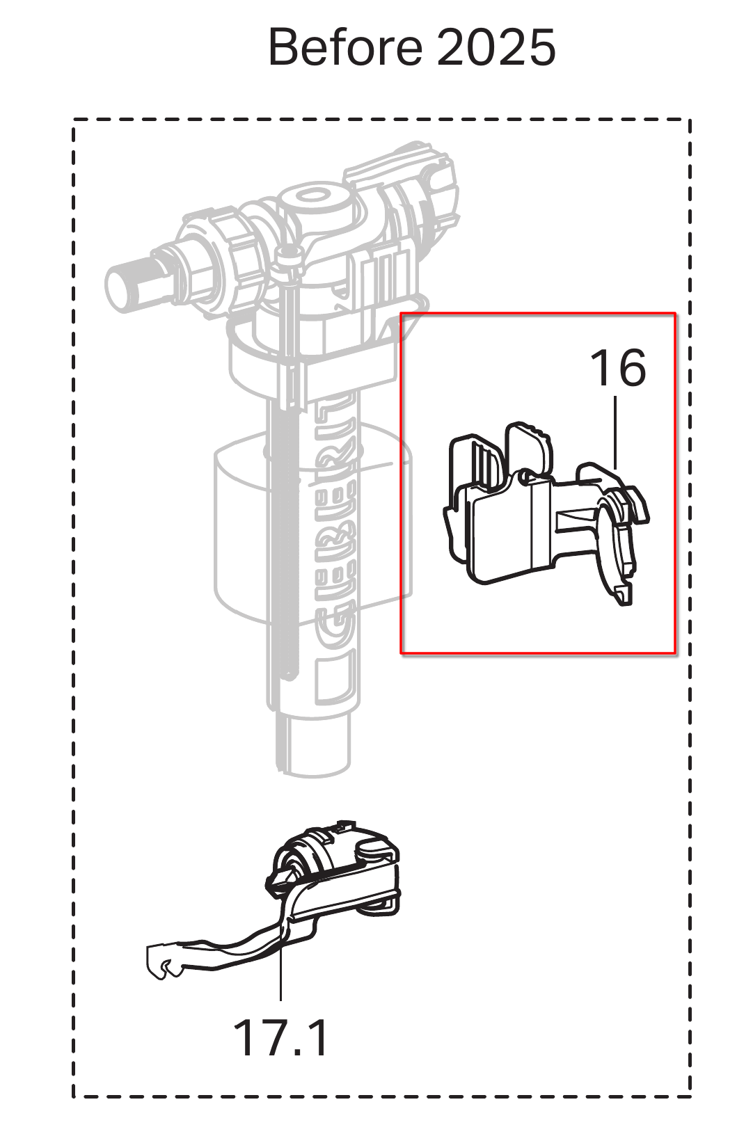 Код в каталоге: 240.923.00.1 — Fixation clip for filling valve Type 380.